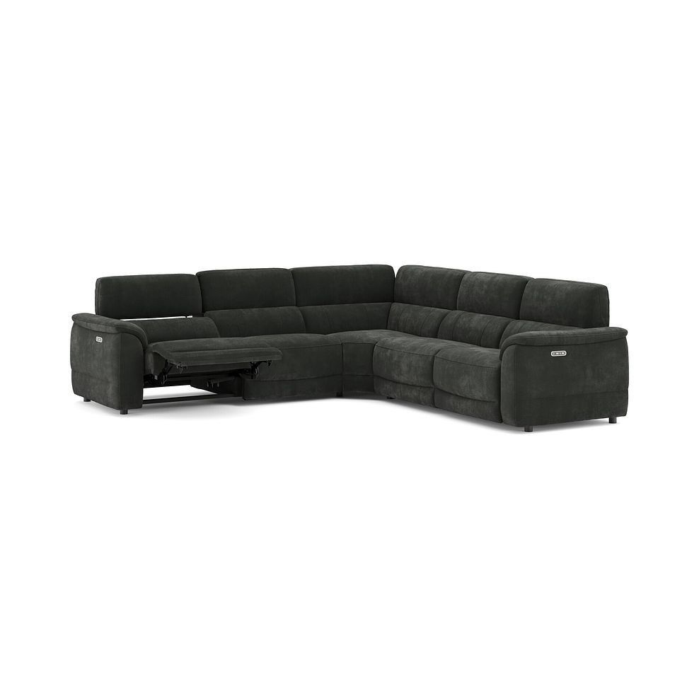 Phoenix Large Corner Electric Recliner Sofa with Adjustable Power Headrests in  Manhattan Pine Fabric 3