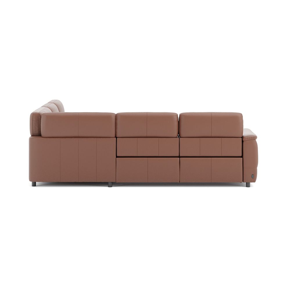 Phoenix Large Corner Electric Recliner Sofa with Adjustable Power Headrests in  Mocha Mousse Leather 6