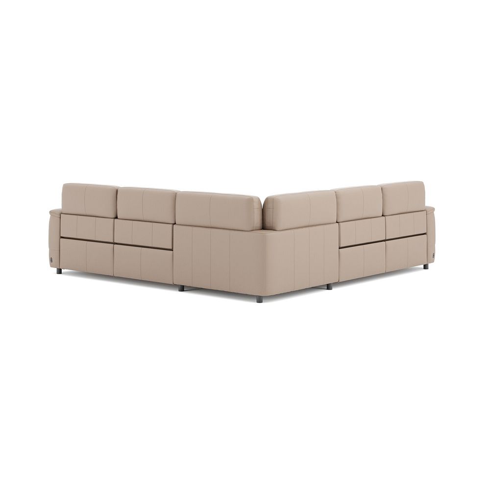 Phoenix Large Corner Electric Recliner Sofa with Adjustable Power Headrests in  Mushroom Leather 5