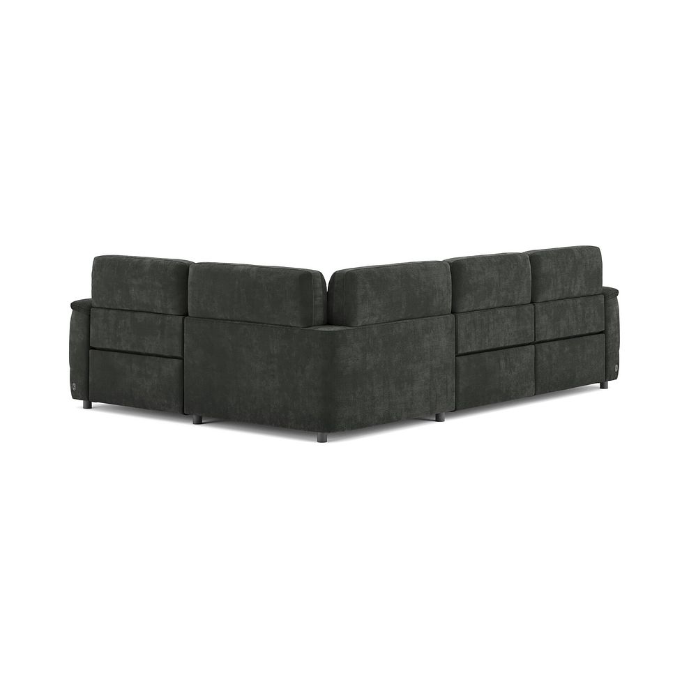 Phoenix Left Corner Recliner Sofa with Power Headrests in Manhattan Pine Fabric 19