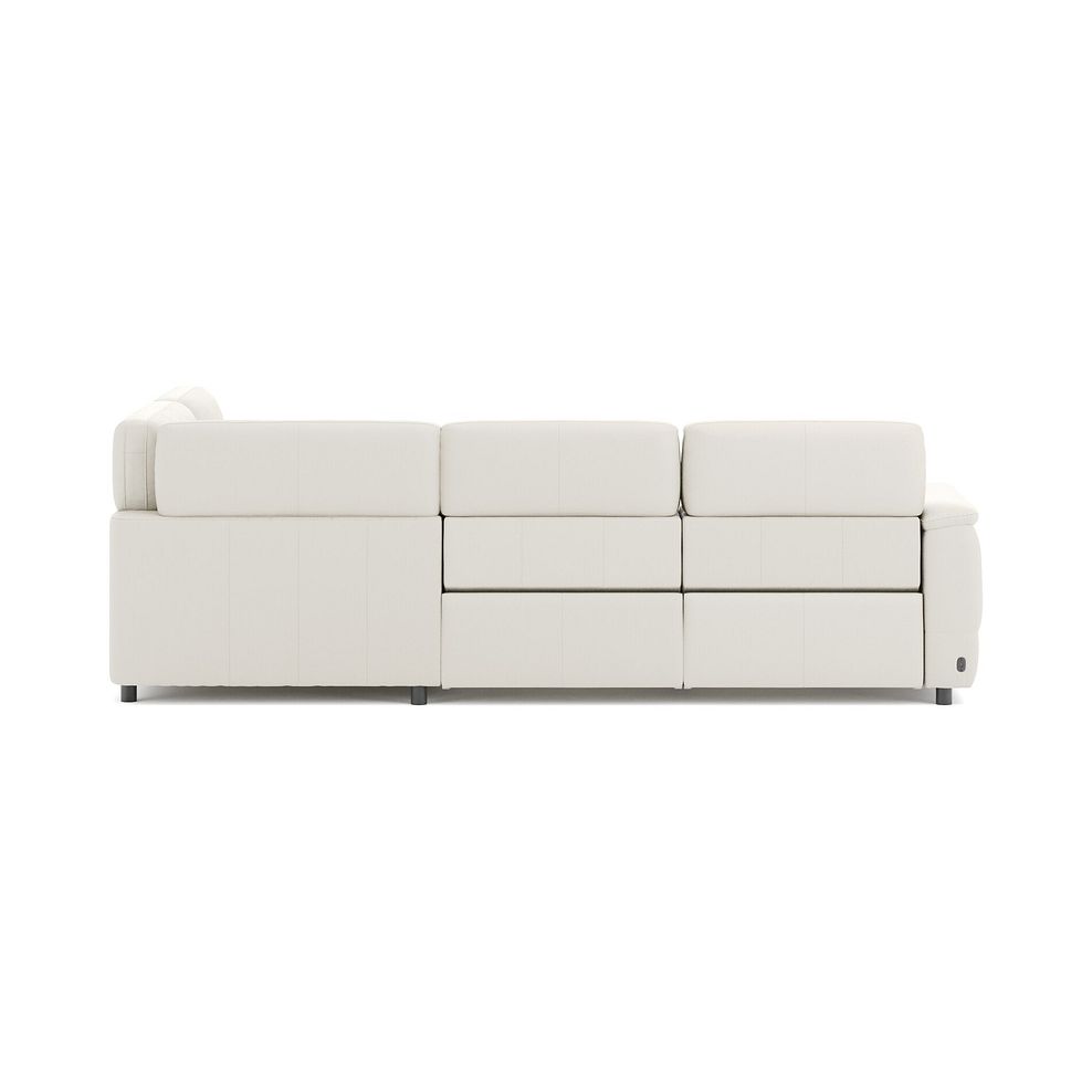 Phoenix Left hand Corner Electric Recliner Sofa in  Bone China Leather 6