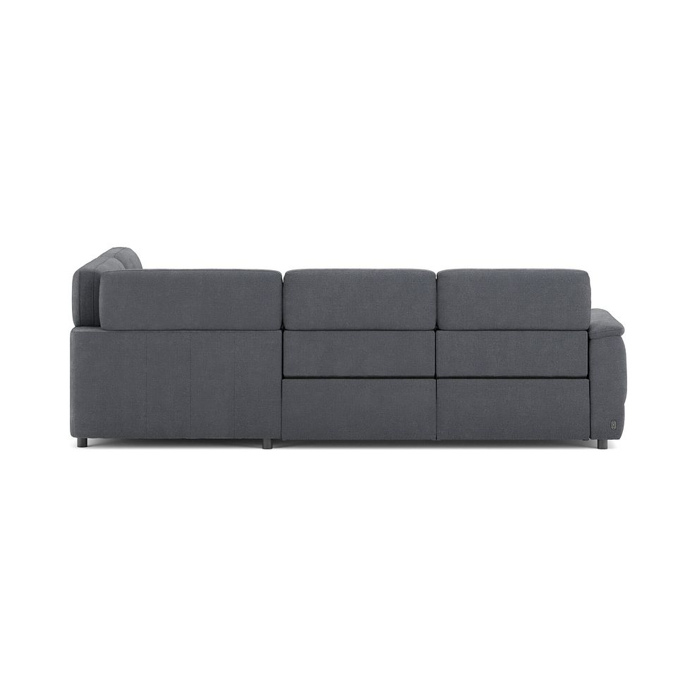 Phoenix Left hand Corner Electric Recliner Sofa in  Manhattan Charcoal Fabric 6