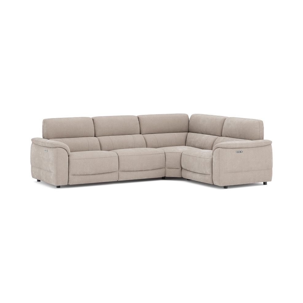 Phoenix Left hand Corner Electric Recliner Sofa in  Manhattan Cotton Fabric 1