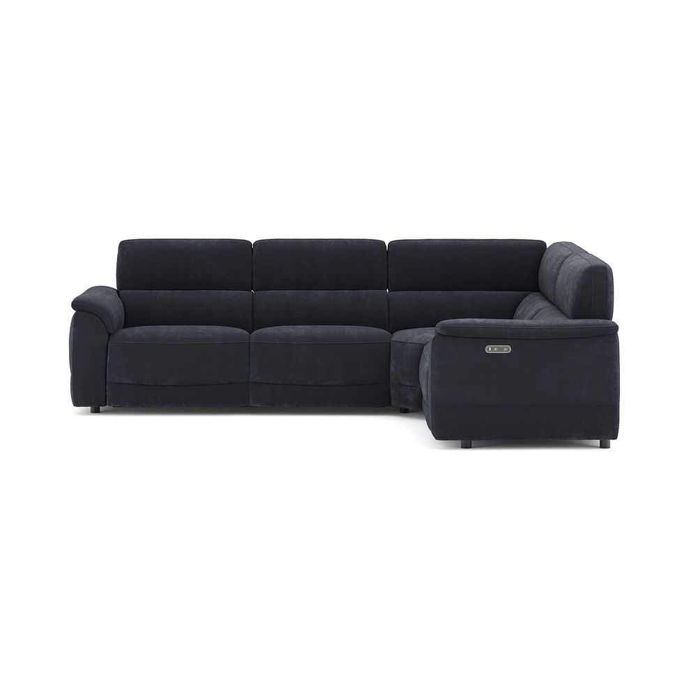 Phoenix Left hand Corner Electric Recliner Sofa in  Manhattan Indigo Fabric 2