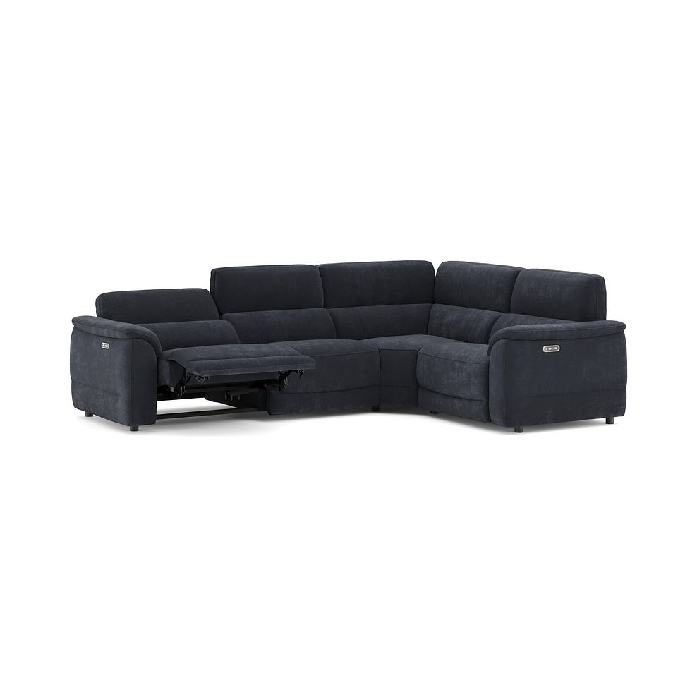 Phoenix Left hand Corner Electric Recliner Sofa in  Manhattan Indigo Fabric 3