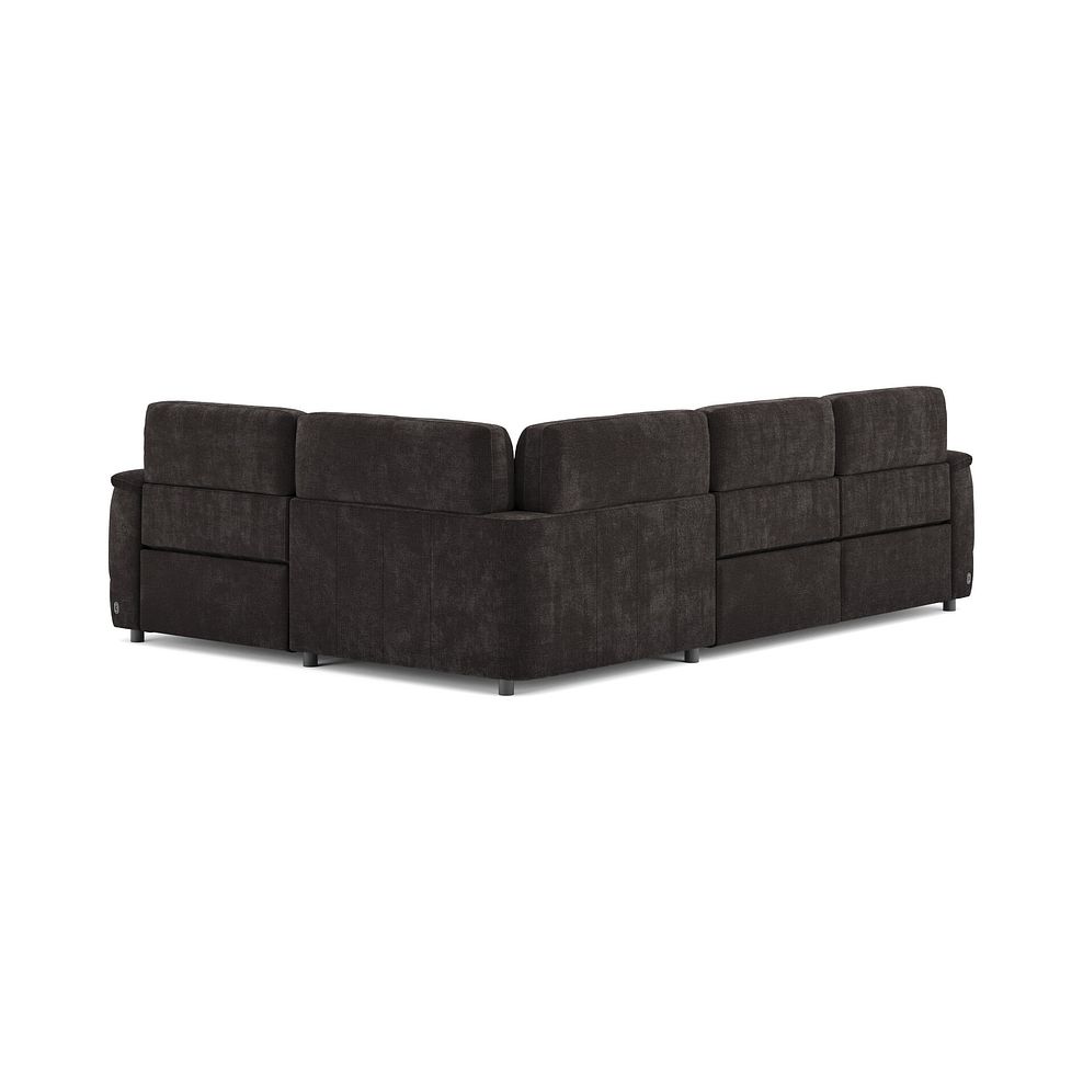 Phoenix Left hand Corner Electric Recliner Sofa in  Manhattan Mushroom Fabric 5