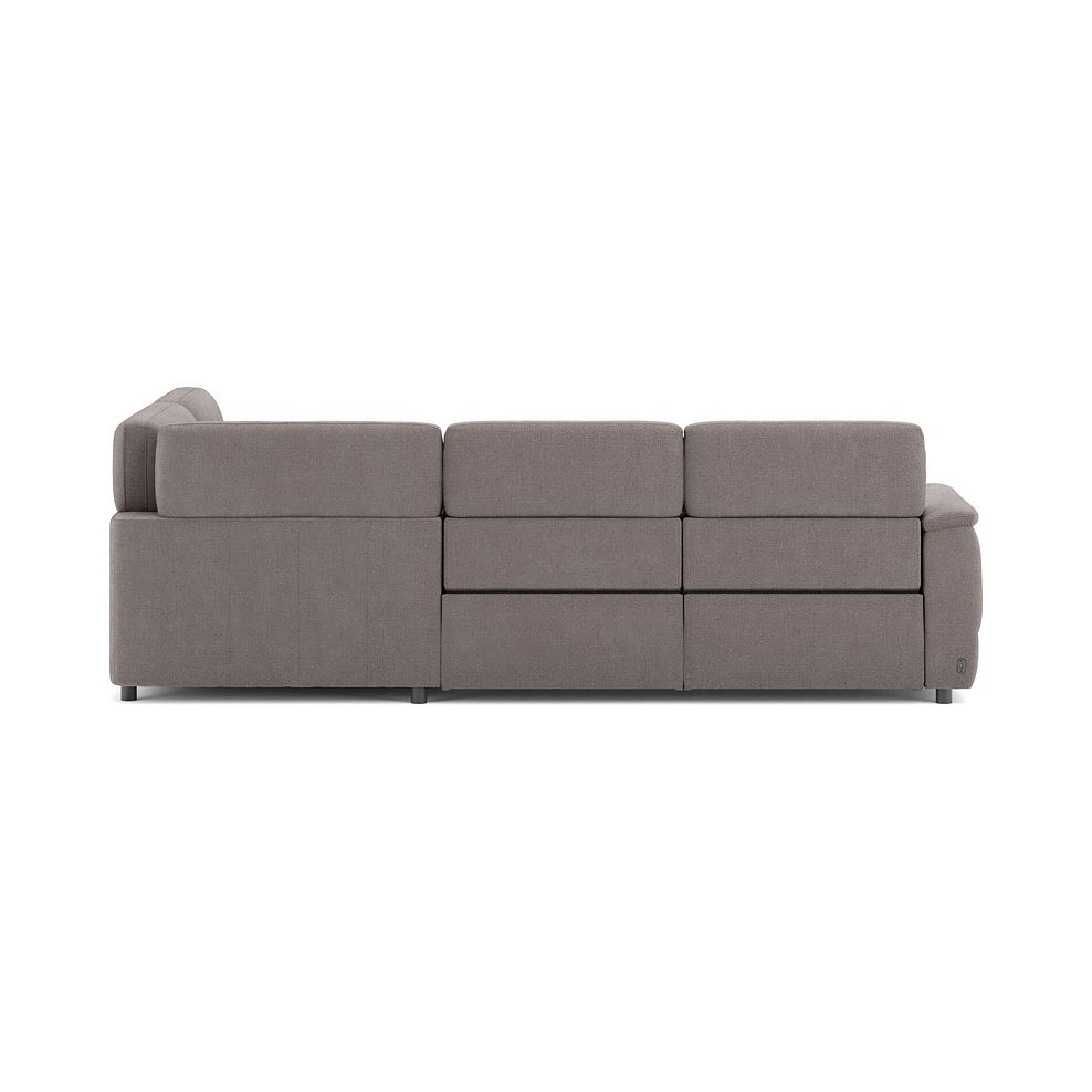Phoenix Left hand Corner Electric Recliner Sofa in  Manhattan Nutmeg Fabric 6