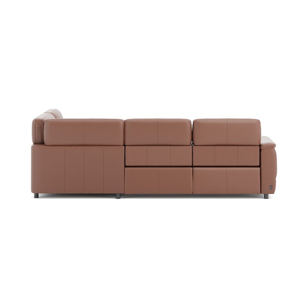 Phoenix Left hand Corner Electric Recliner Sofa in  Mocha Mousse Leather 6