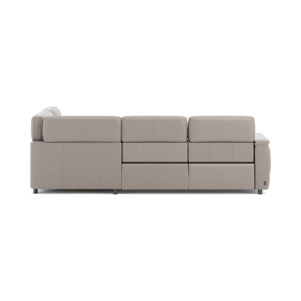 Phoenix Left hand Corner Electric Recliner Sofa in  Oyster Leather 6