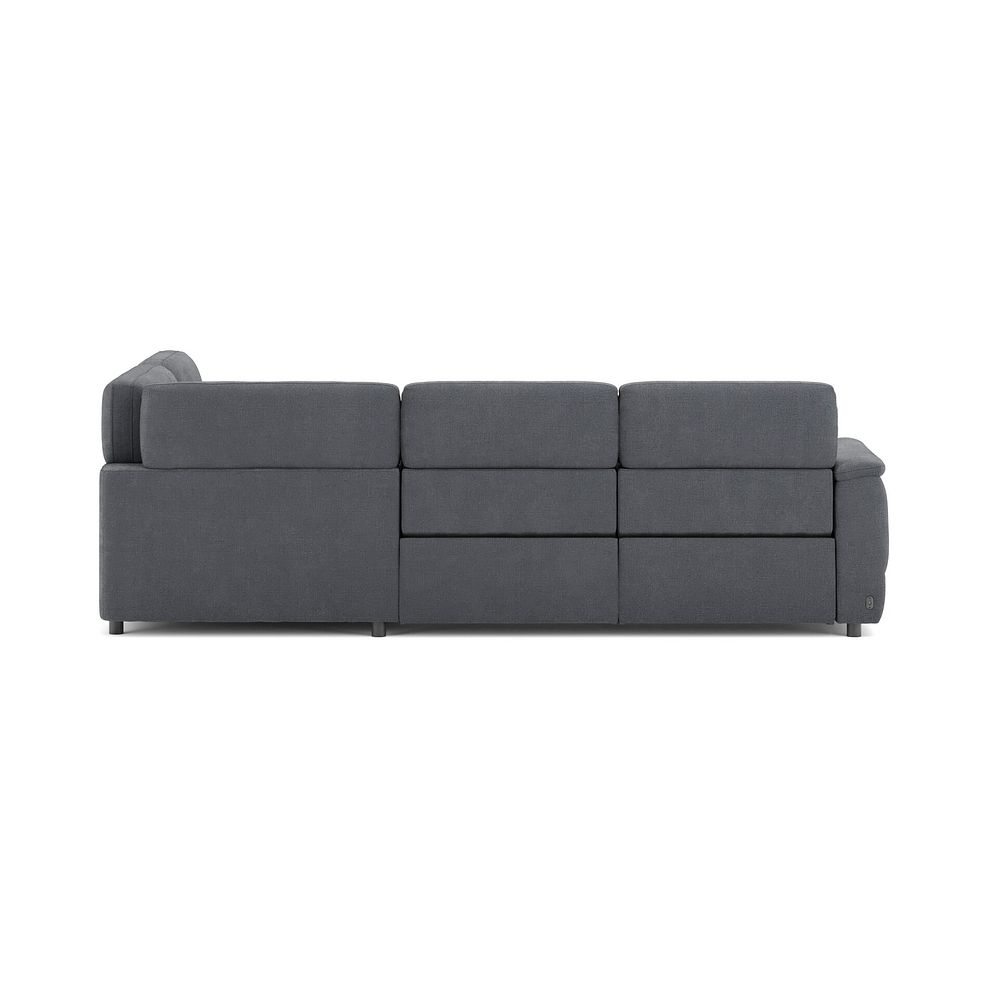 Phoenix Left hand Corner Electric Recliner Sofa with Adjustable Power Headrests in  Manhattan Charcoal Fabric 6