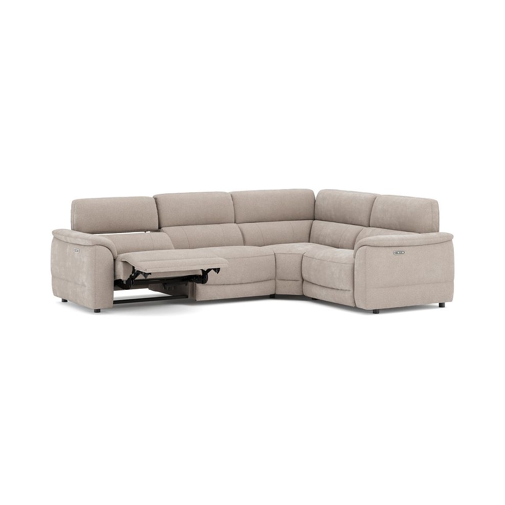 Phoenix Left hand Corner Electric Recliner Sofa with Adjustable Power Headrests in  Manhattan Cotton Fabric 3