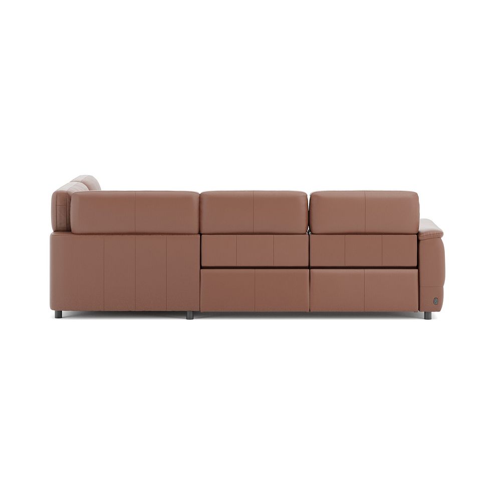 Phoenix Left hand Corner Electric Recliner Sofa with Adjustable Power Headrests in  Mocha Mousse Leather 6