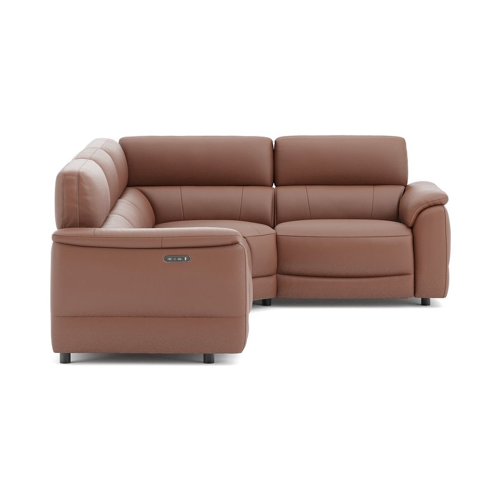 Phoenix Left hand Corner Electric Recliner Sofa with Adjustable Power Headrests in  Mocha Mousse Leather 4