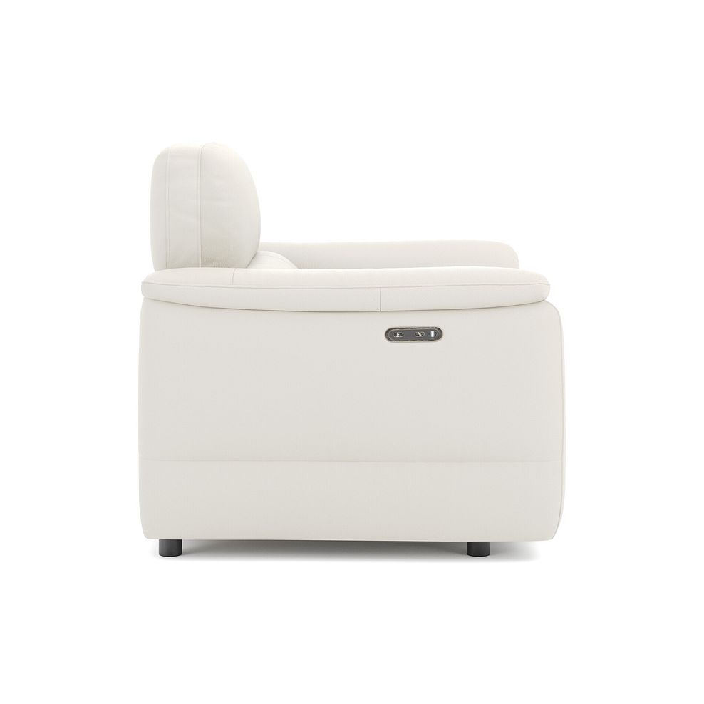 Phoenix Power Recliner Armchair in  Bone China Leather 4