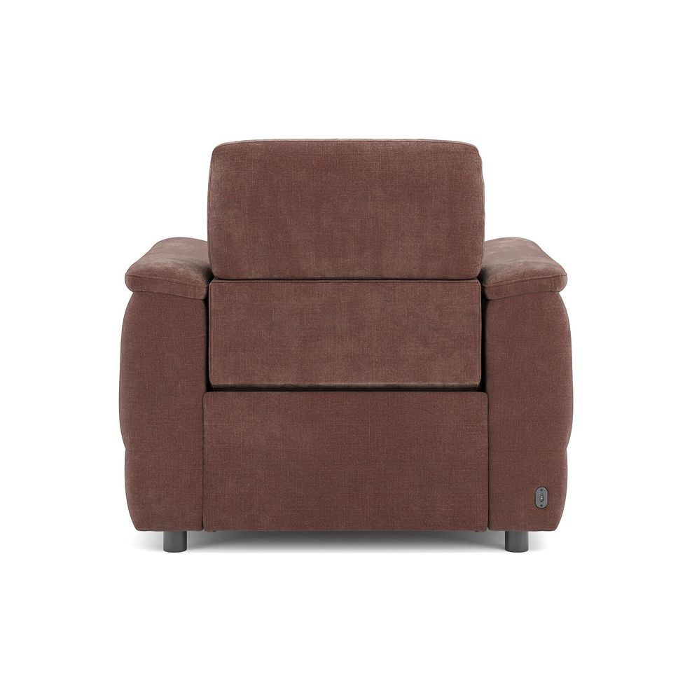Phoenix Power Recliner Armchair in  Manhattan Burnt Sienna Fabric 6