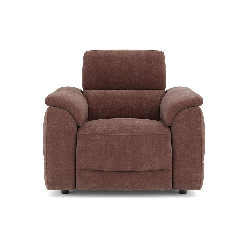 Phoenix Power Recliner Armchair in  Manhattan Burnt Sienna Fabric 2