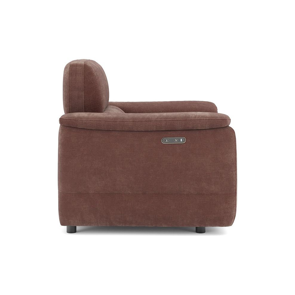 Phoenix Power Recliner Armchair in  Manhattan Burnt Sienna Fabric 4