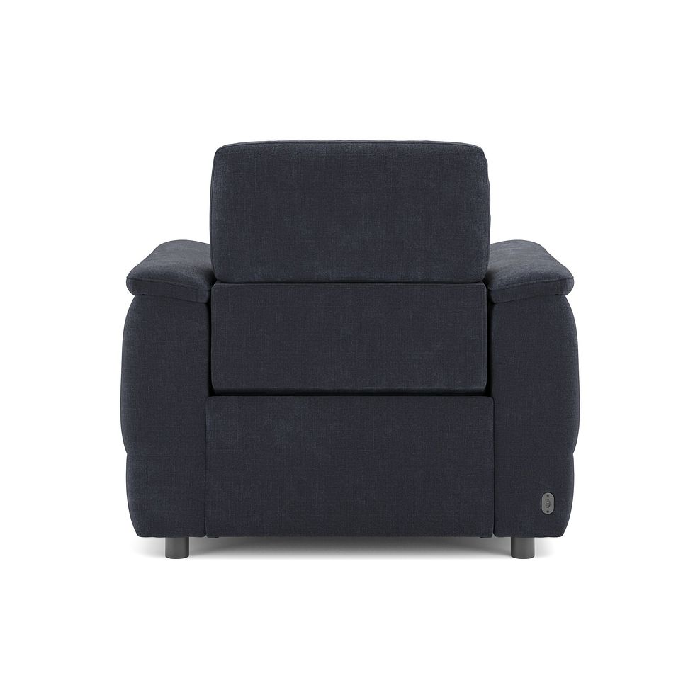 Phoenix Power Recliner Armchair in  Manhattan Indigo Fabric 6