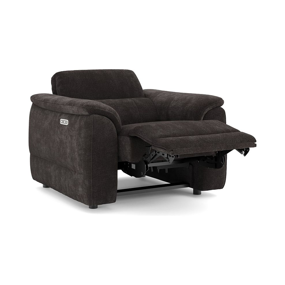 Phoenix Power Recliner Armchair in  Manhattan Mushroom Fabric 3