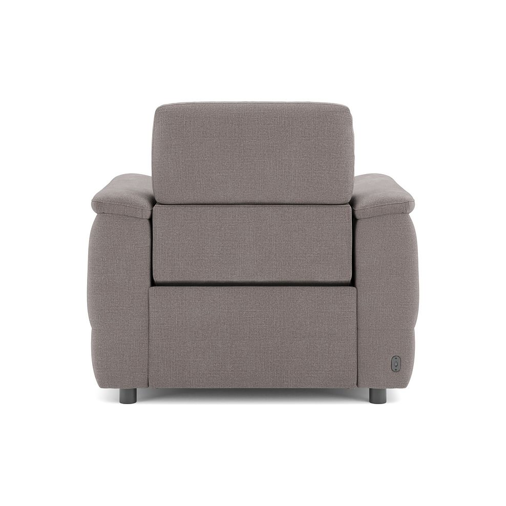 Phoenix Power Recliner Armchair in  Manhattan Nutmeg Fabric 6