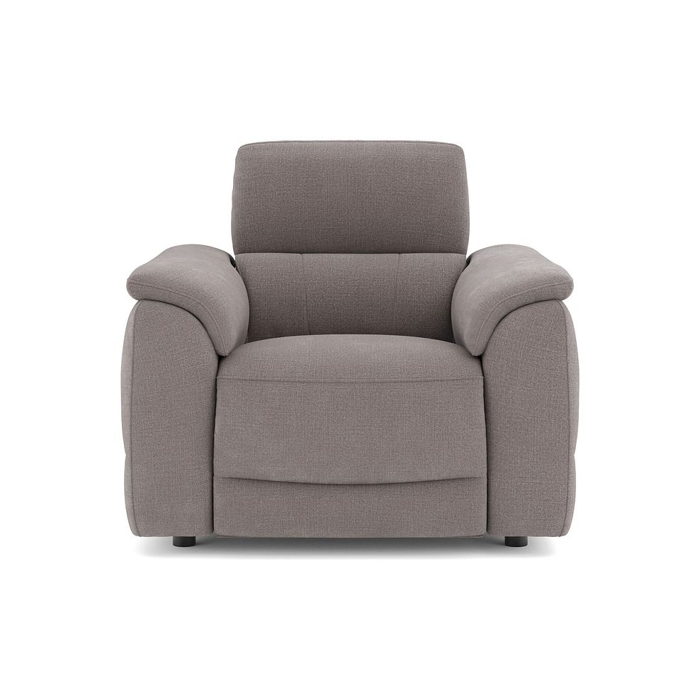 Phoenix Power Recliner Armchair in  Manhattan Nutmeg Fabric 2