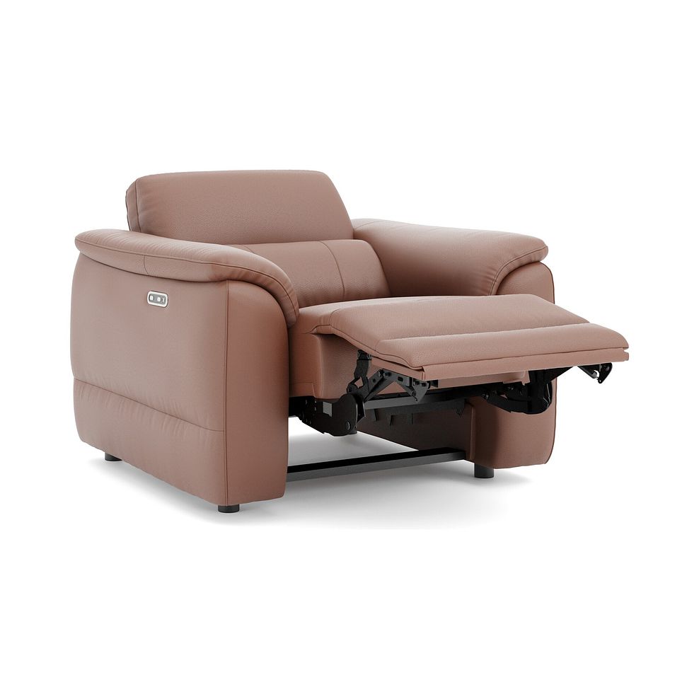 Phoenix Power Recliner Armchair in  Mocha Mousse Leather 3
