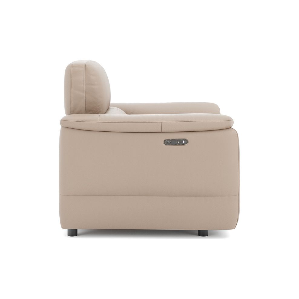 Phoenix Power Recliner Armchair in  Mushroom Leather 4