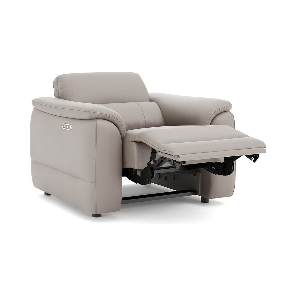 Phoenix Power Recliner Armchair in  Oyster Leather 3