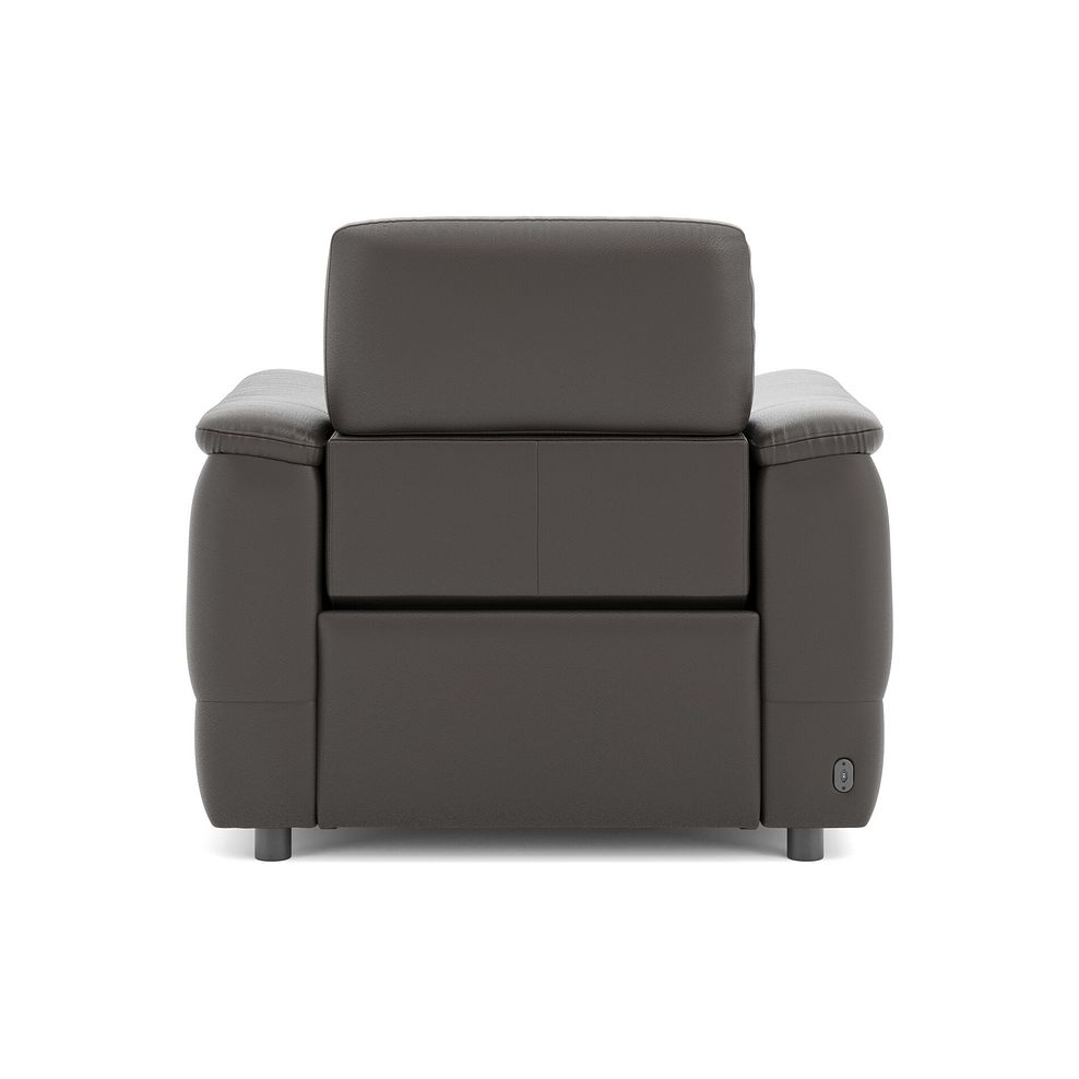 Phoenix Power Recliner Armchair in  Storm Leather 6