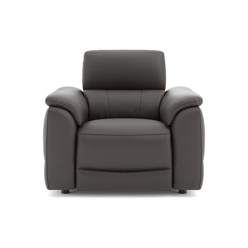 Phoenix Power Recliner Armchair in  Storm Leather 2