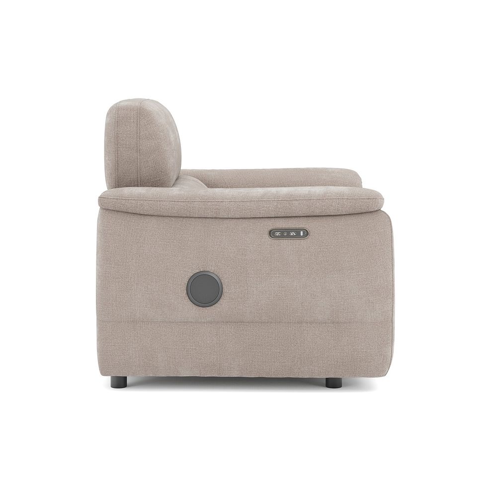 Phoenix Power Recliner Armchair with Adjustable Power Headrest and Speakers in  Manhattan Cotton Fabric 4