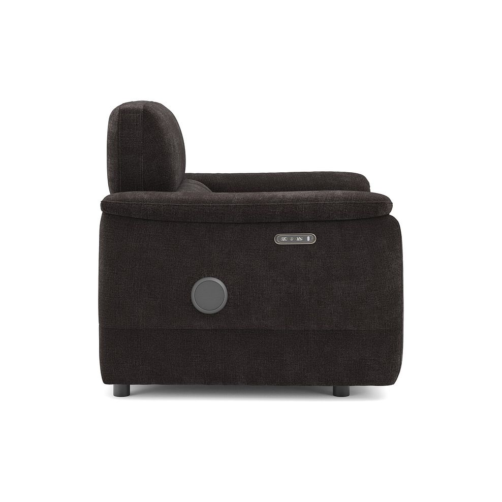 Phoenix Power Recliner Armchair with Adjustable Power Headrest and Speakers in  Manhattan Mushroom Fabric 4