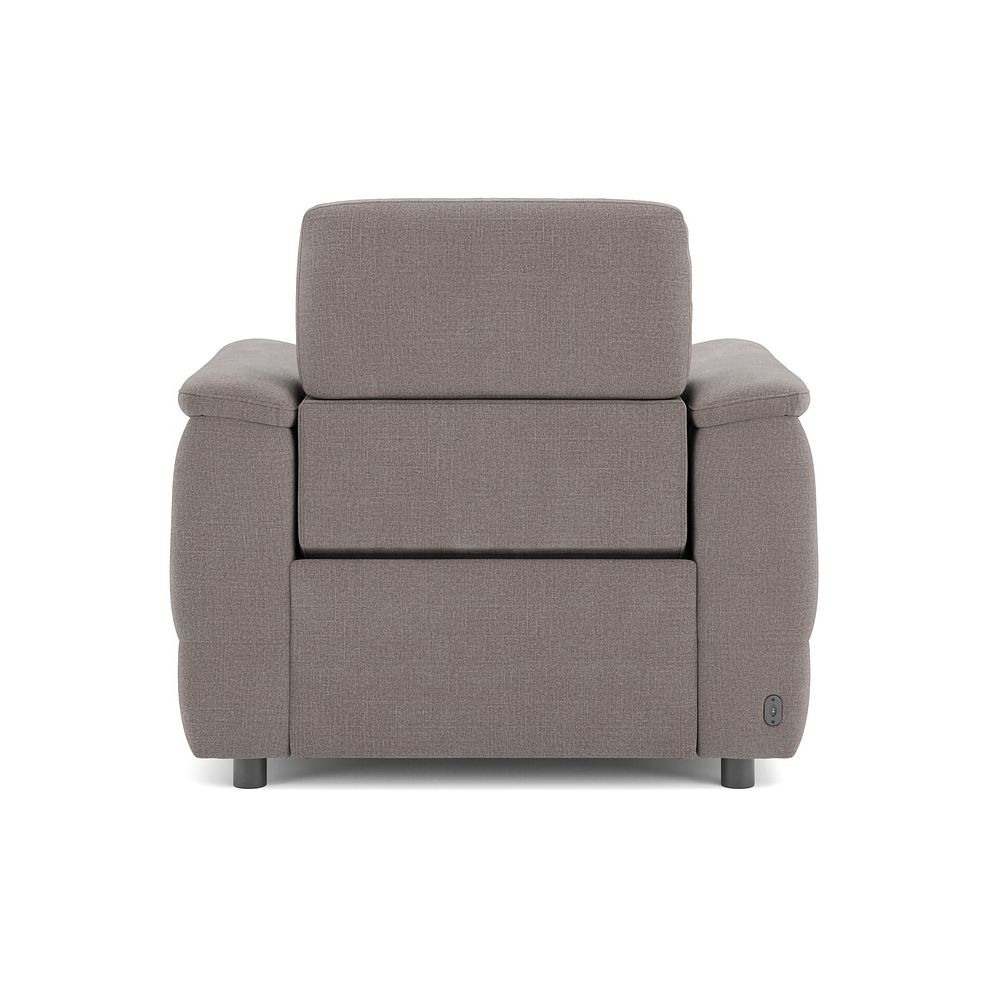 Phoenix Power Recliner Armchair with Adjustable Power Headrest and Speakers in  Manhattan Nutmeg Fabric 6