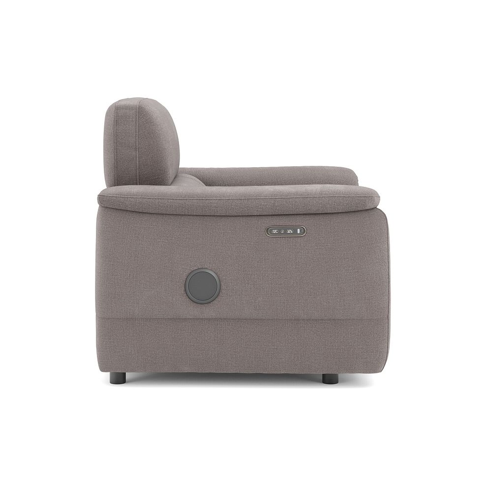 Phoenix Power Recliner Armchair with Adjustable Power Headrest and Speakers in  Manhattan Nutmeg Fabric 4