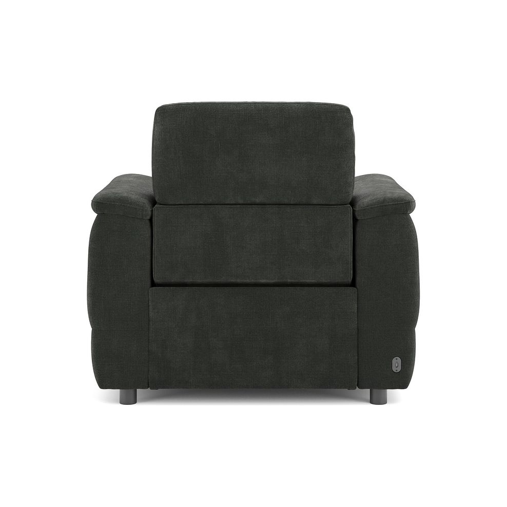 Phoenix Power Recliner Armchair with Adjustable Power Headrest and Speakers in  Manhattan Pine Fabric 6