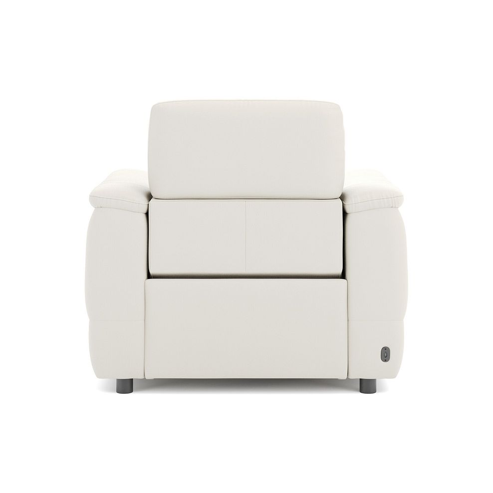Phoenix Power Recliner Armchair with Adjustable Power Headrest in  Bone China Leather 6