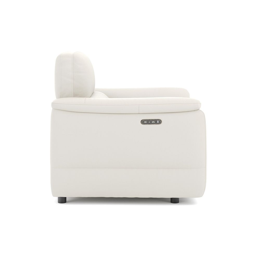 Phoenix Power Recliner Armchair with Adjustable Power Headrest in  Bone China Leather 4