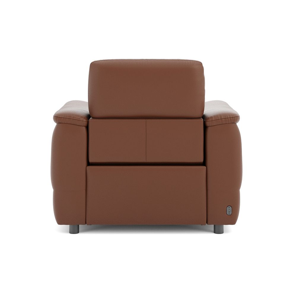 Phoenix Power Recliner Armchair with Adjustable Power Headrest in  Cognac Leather 6