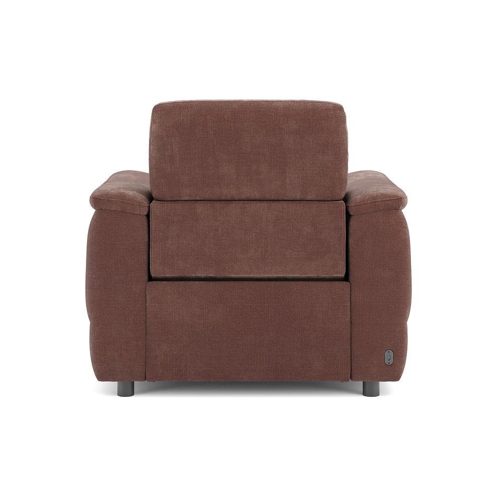 Phoenix Power Recliner Armchair with Adjustable Power Headrest in  Manhattan Burnt Sienna Fabric 6