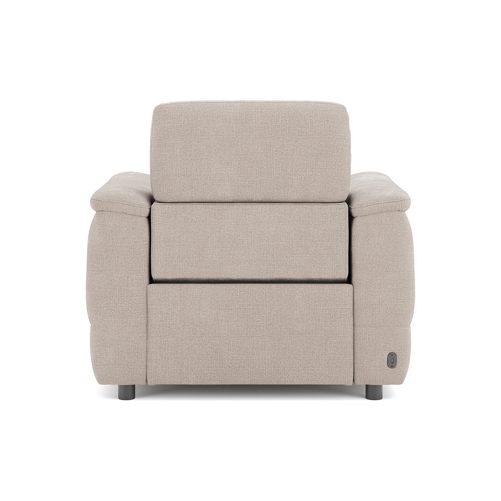 Phoenix Power Recliner Armchair with Adjustable Power Headrest in  Manhattan Cotton Fabric 6