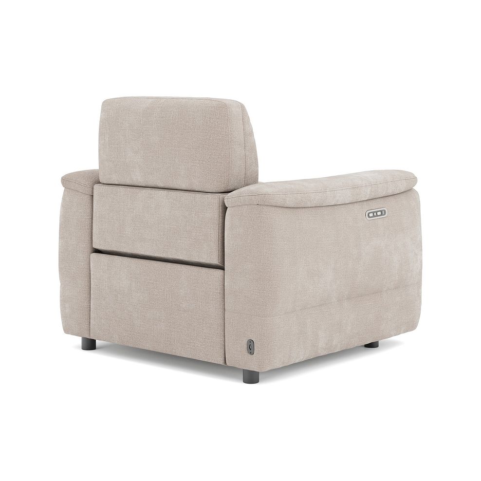 Phoenix Power Recliner Armchair with Adjustable Power Headrest in  Manhattan Cotton Fabric 5