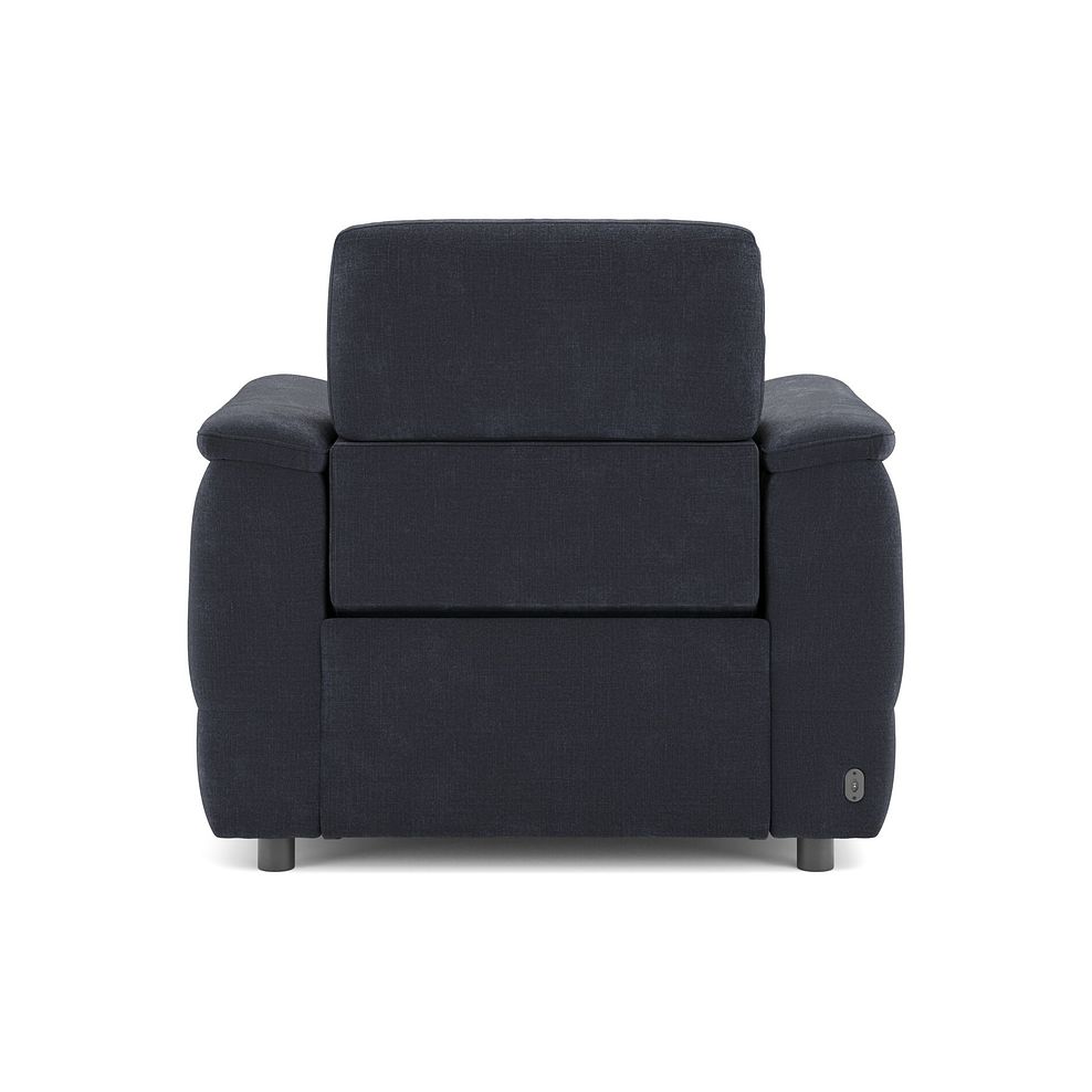 Phoenix Power Recliner Armchair with Adjustable Power Headrest in  Manhattan Indigo Fabric 6