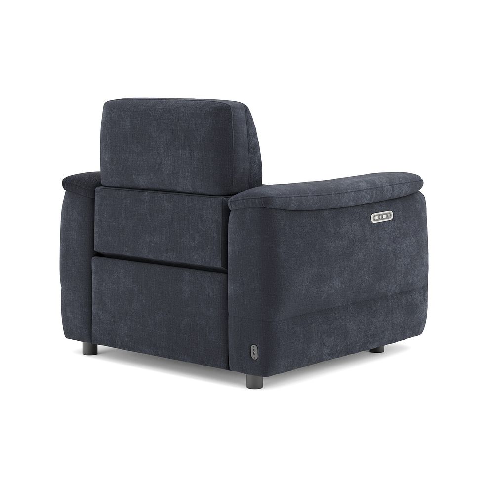 Phoenix Power Recliner Armchair with Adjustable Power Headrest in  Manhattan Indigo Fabric 5