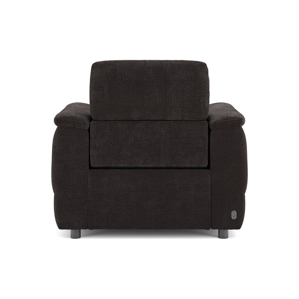 Phoenix Power Recliner Armchair with Adjustable Power Headrest in  Manhattan Mushroom Fabric 6