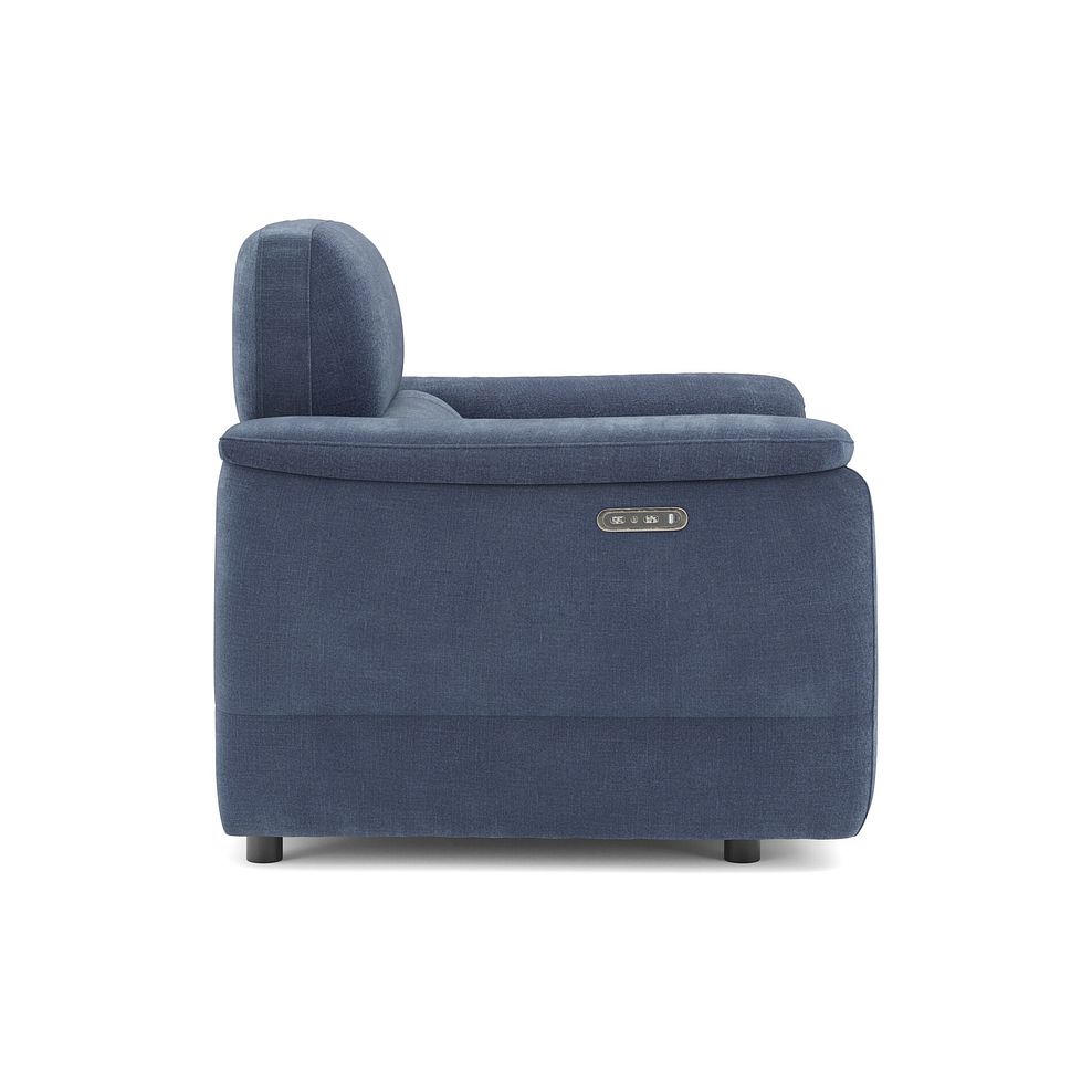 Phoenix Power Recliner Armchair with Adjustable Power Headrest in  Manhattan Navy Fabric 4