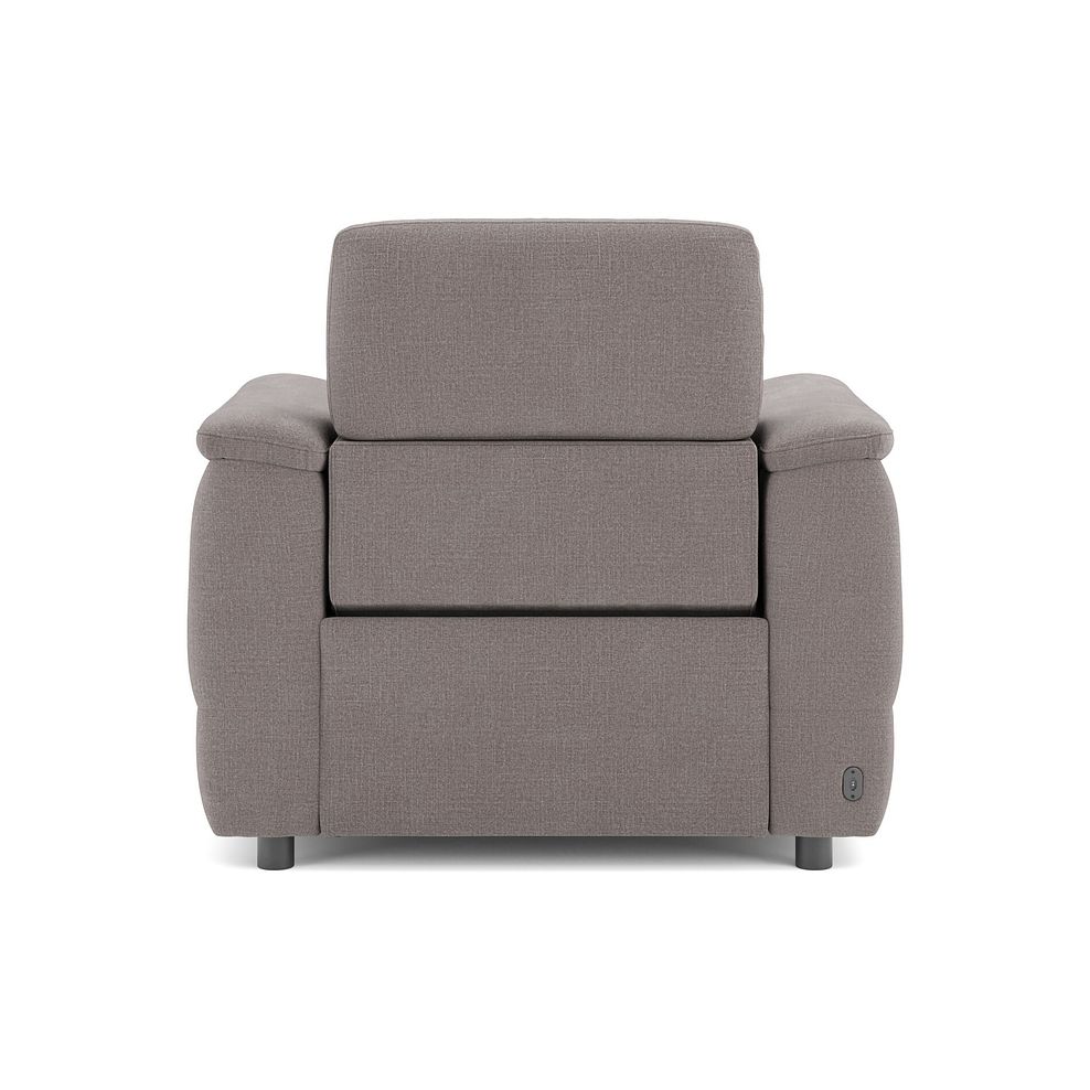 Phoenix Power Recliner Armchair with Adjustable Power Headrest in  Manhattan Nutmeg Fabric 6