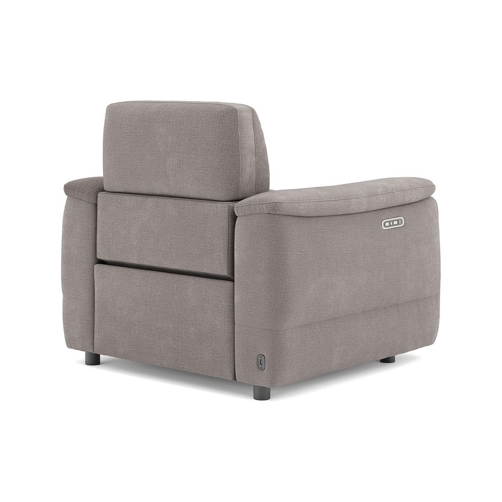 Phoenix Power Recliner Armchair with Adjustable Power Headrest in  Manhattan Nutmeg Fabric 5