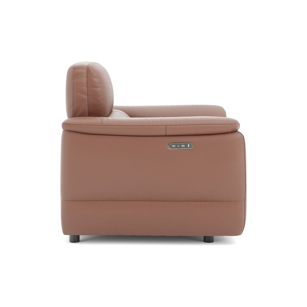 Phoenix Power Recliner Armchair with Adjustable Power Headrest in  Mocha Mousse Leather 4