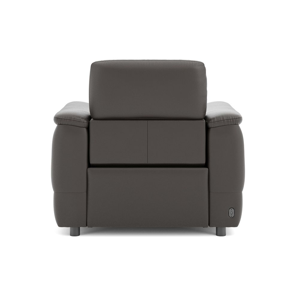 Phoenix Power Recliner Armchair with Adjustable Power Headrest in  Storm Leather 6