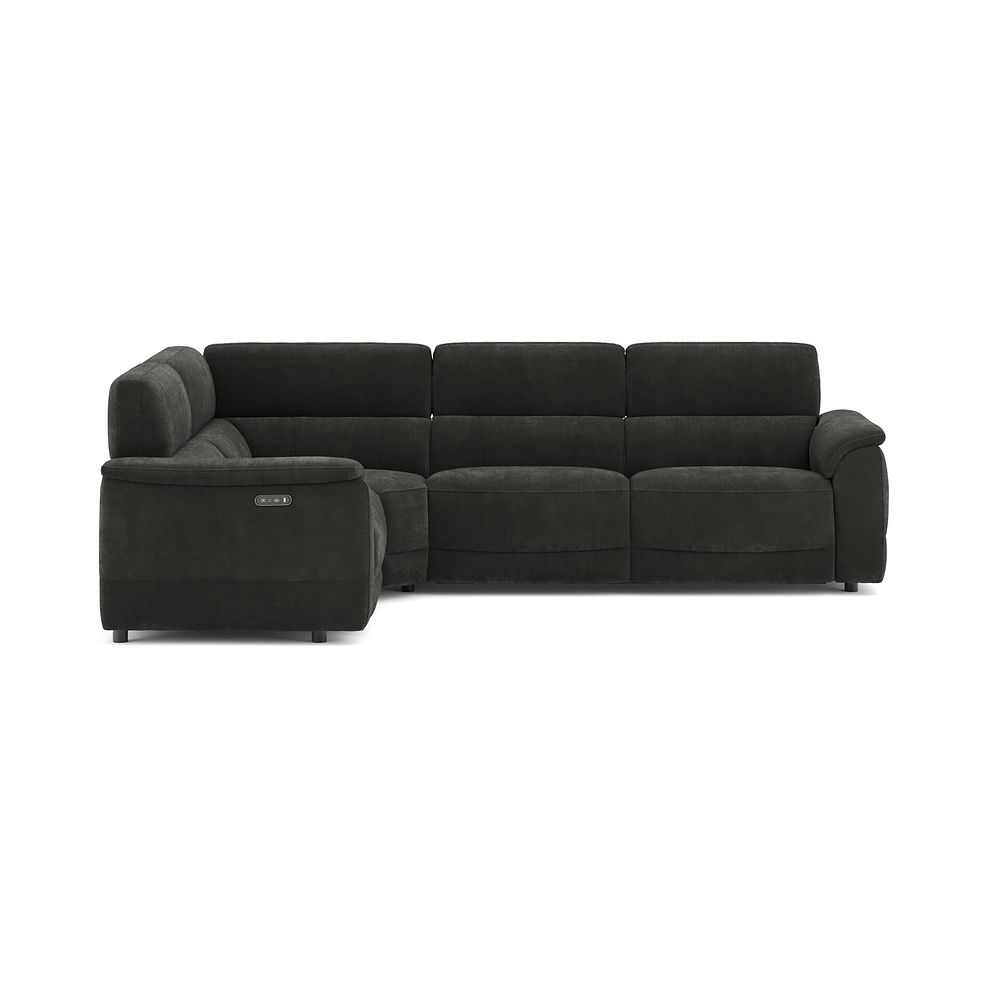 Phoenix Right Corner Recliner Sofa with Power Headrests in Manhattan Pine Fabric 2